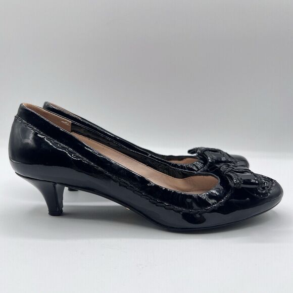 Prada Black Patent Leather Heels - Picture 9 of 16
